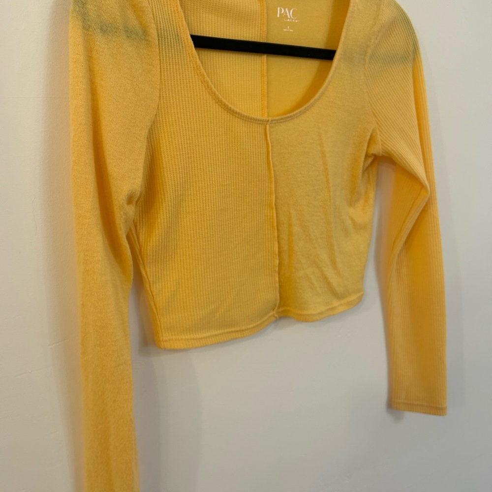 PAC Cares Crop top long sleeve size small